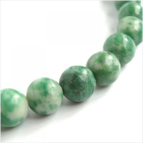 8mm Round Green Jade Gemstone Loose Beads Strand 15 Inch