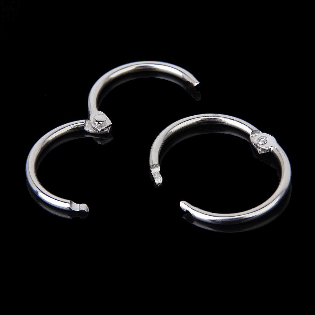 10x Hinged Rings for Scrapbooks Albums - 25mm