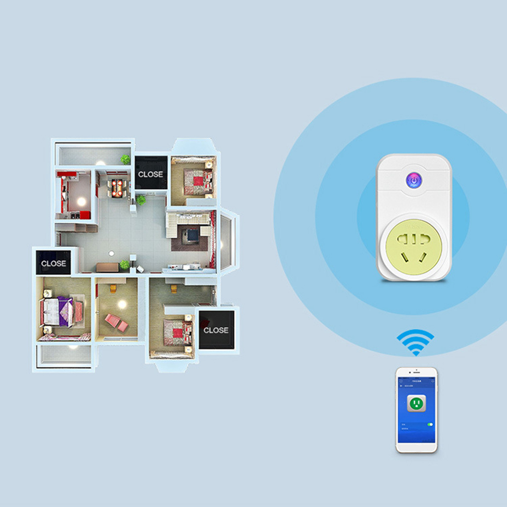 Remote Control Home WiFi Smart Power Socket Switch Outlet EU Plug