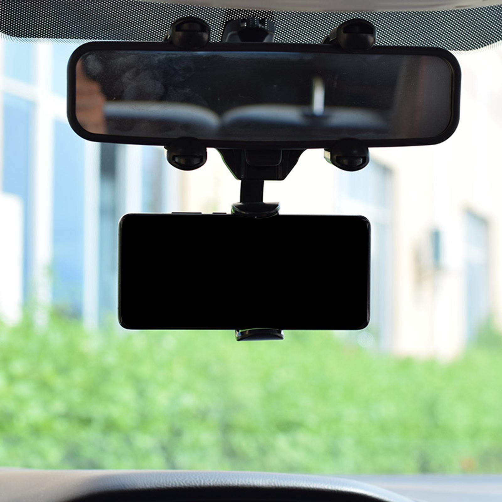 Rearview Mirror Phone Holder for Car Universal Stand for Smartphone Green 