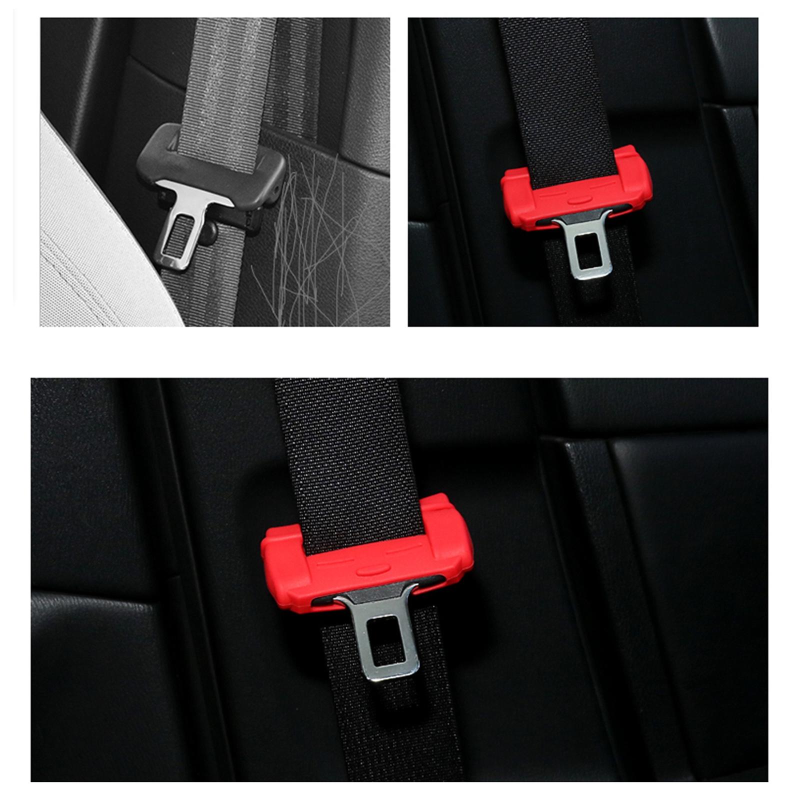 Car Safety Belt Buckle Covers Interior Accessories noctilucent