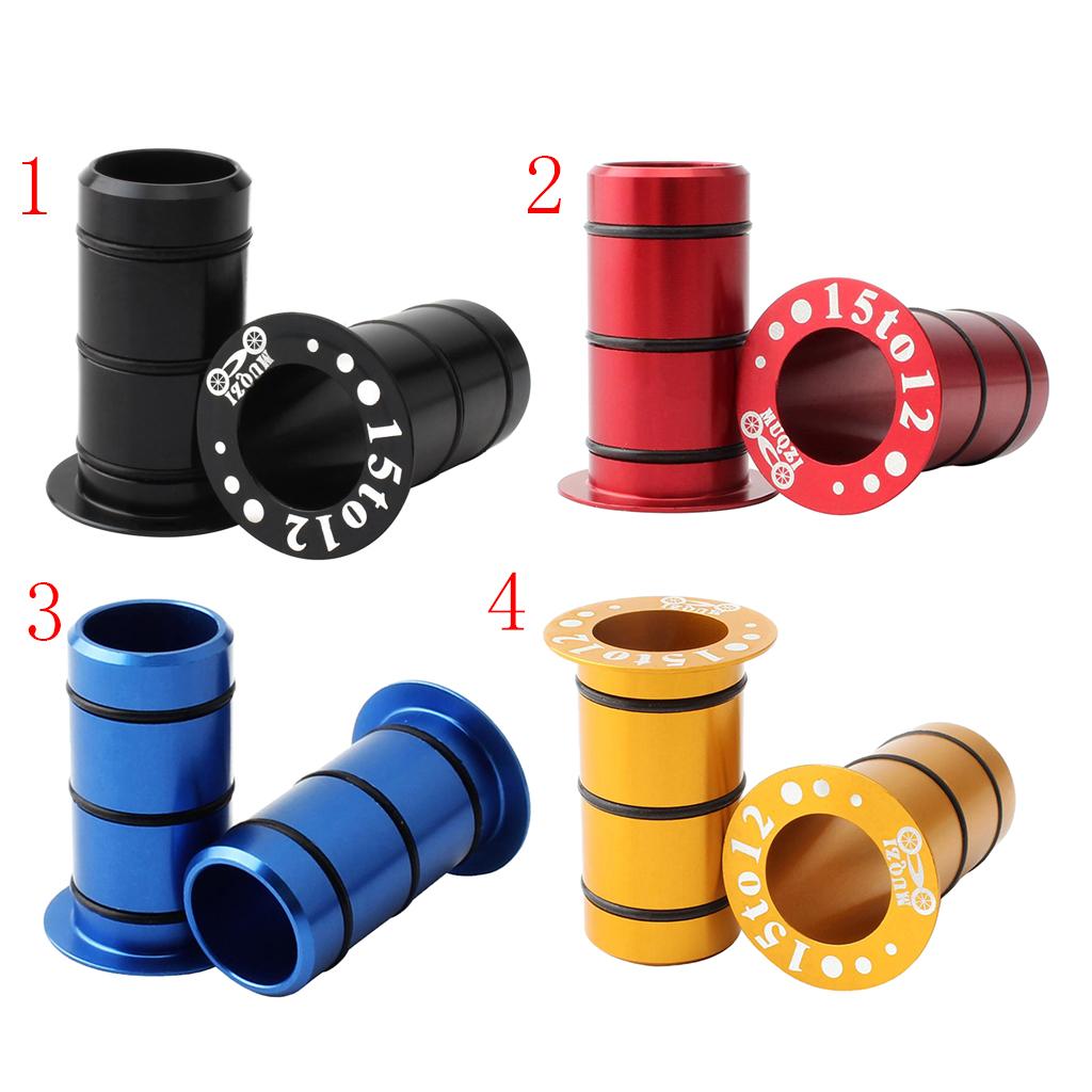 2Pcs Bike Hub Front Tube Shaft Conversion Seat Adapter 74 to 100mm Extension