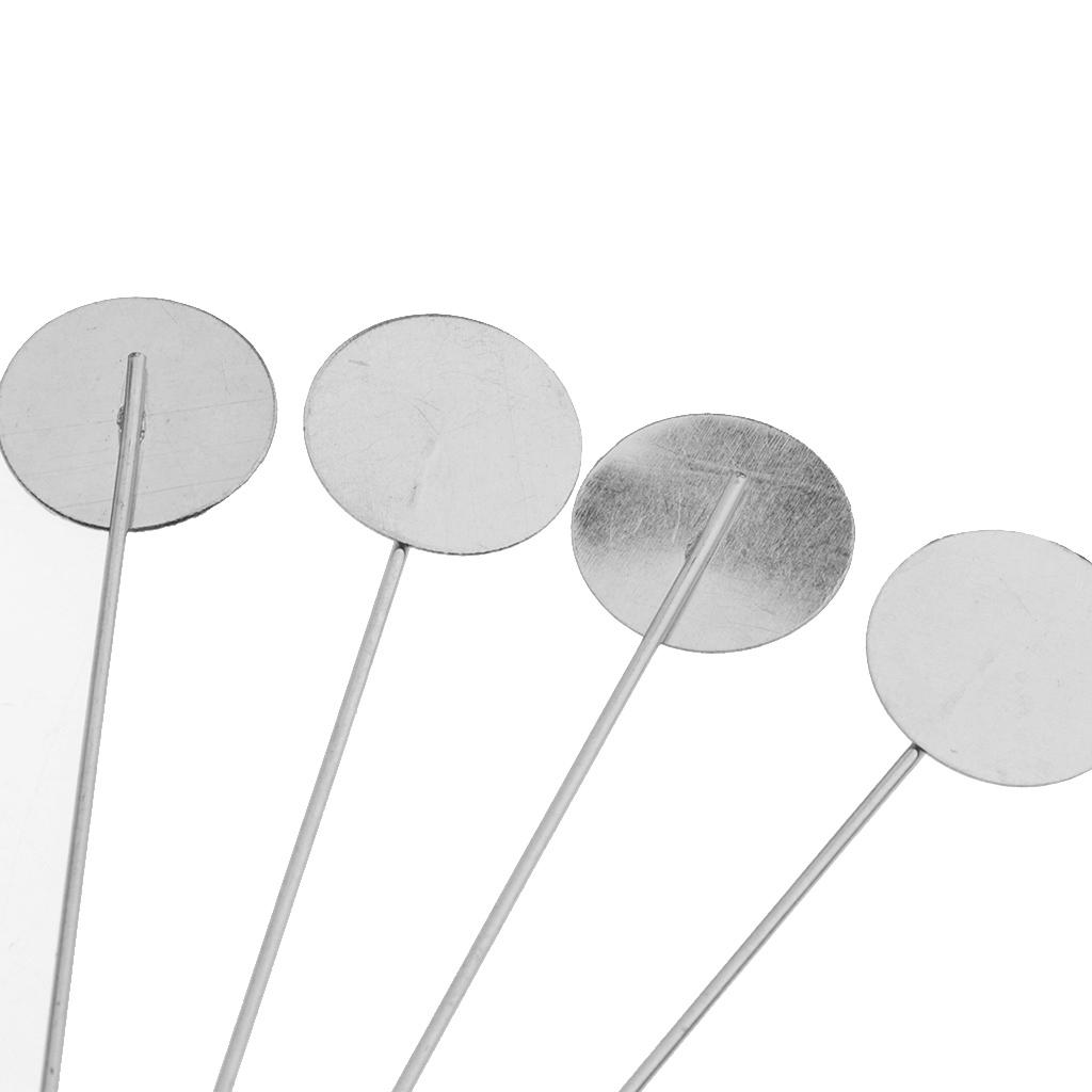 15 mm Homyl 10 Piezas Pin de Solapa Color Plata con Base de Pegamento Accesorios para Vestido Traje Camisa 
