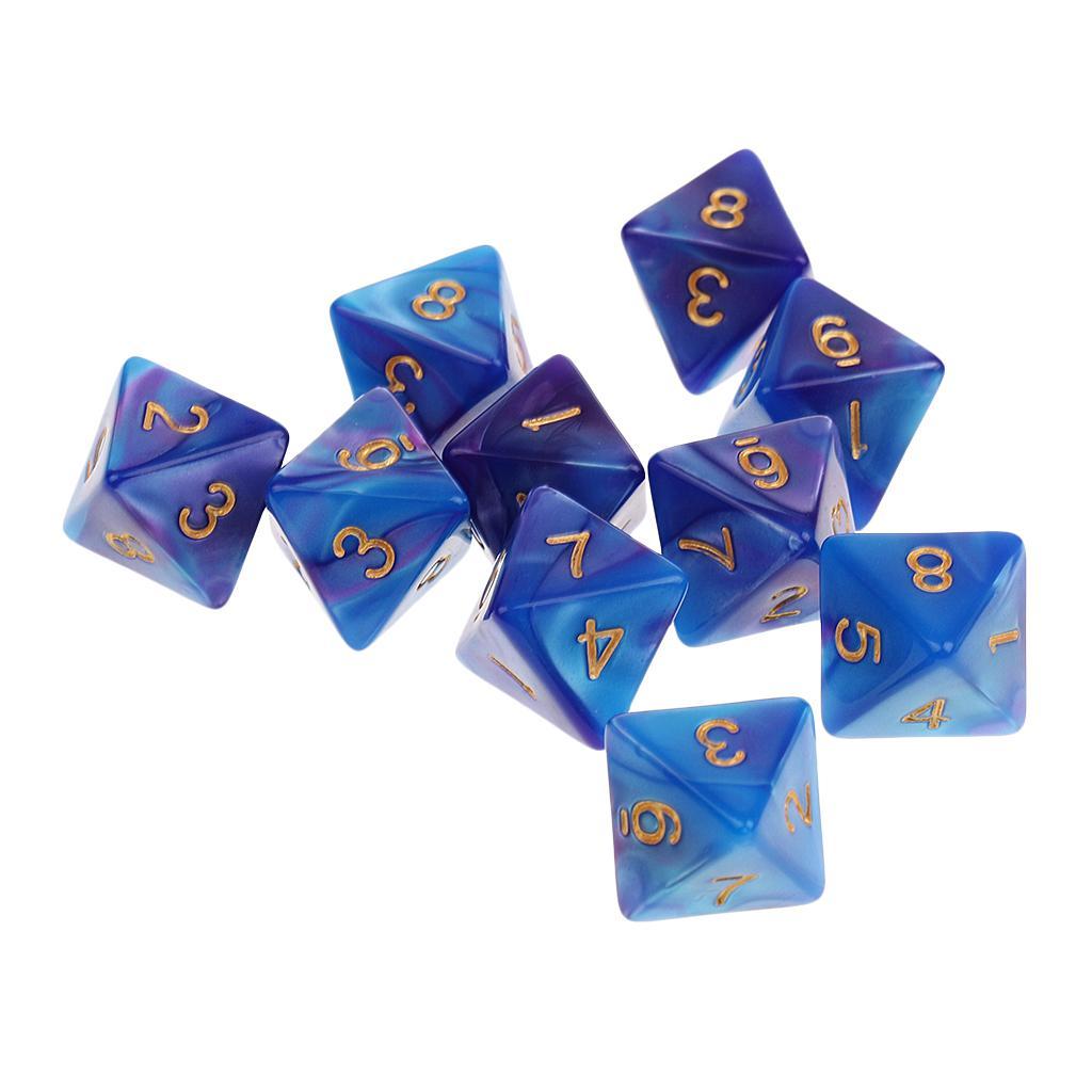 6 гранная кость. D8 dice. 8-Sided dice.