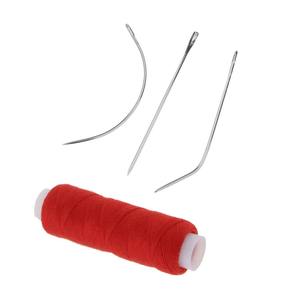 Hair Extension Sewing/Braid/Weaving Decor Thread+Needle J+I+C 6 Color