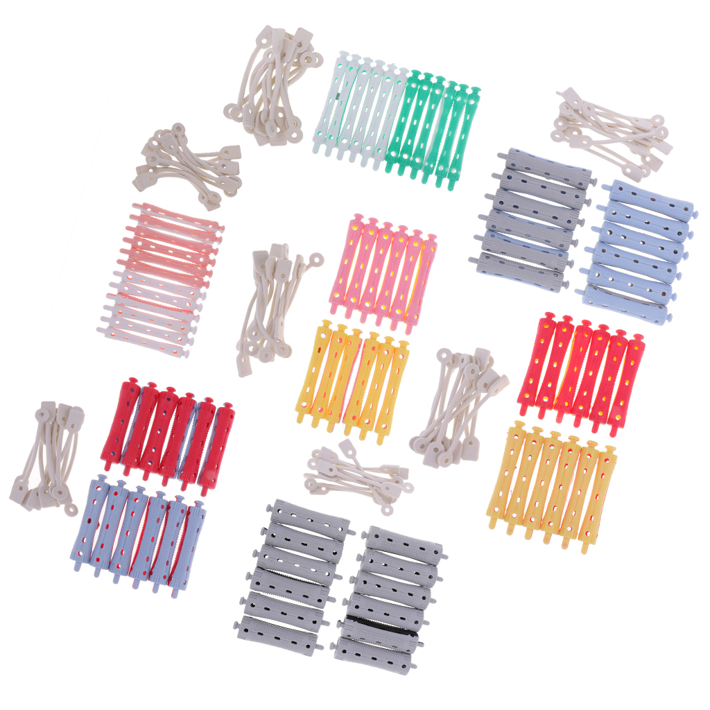 12x Vintage Hair Curler Hairdressing Perm Rod Assorted Hair Care
