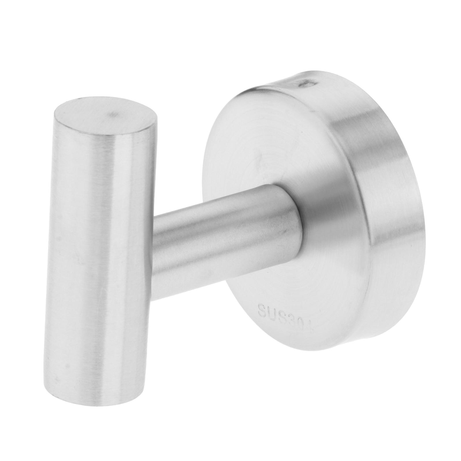 Bathroom Hardware Set Towel Rack Wall Mounted Toilet Paper Holder Silver