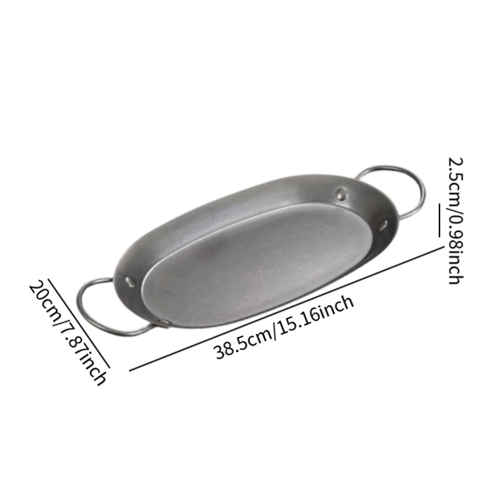 Stainless Steel Fish Baking Tray Fish Pan Roasting Pan for Lasagna Fish M