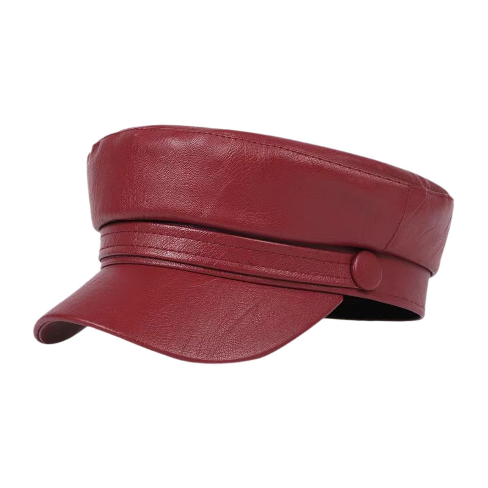 Newsboy Cabbie Cap Burgundy