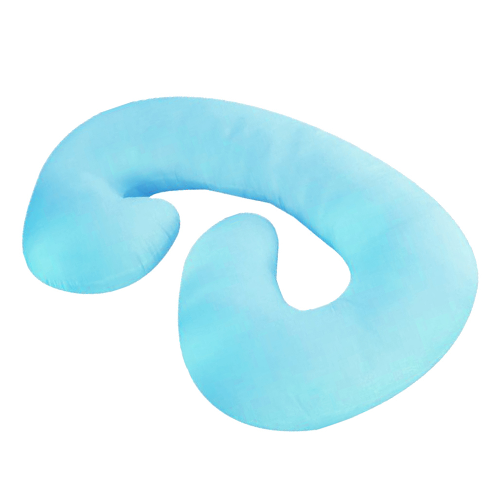 Maternity Pregnancy Nursing Pillow Side Sleeping Full Body Cushion Lake Blue