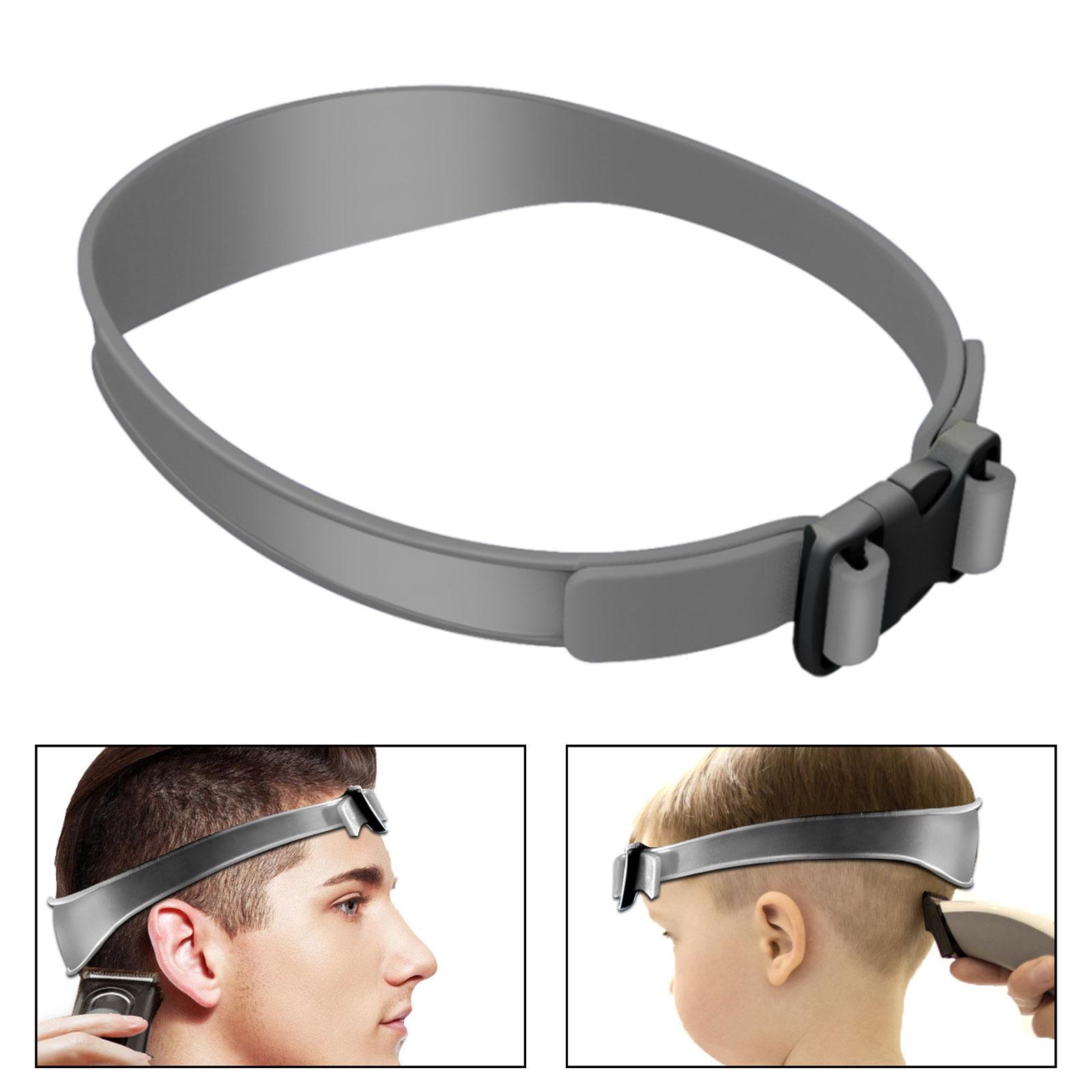 Neckline Shaving Template Hair Cutting Tools Comfortable Curved Haircut Band grey