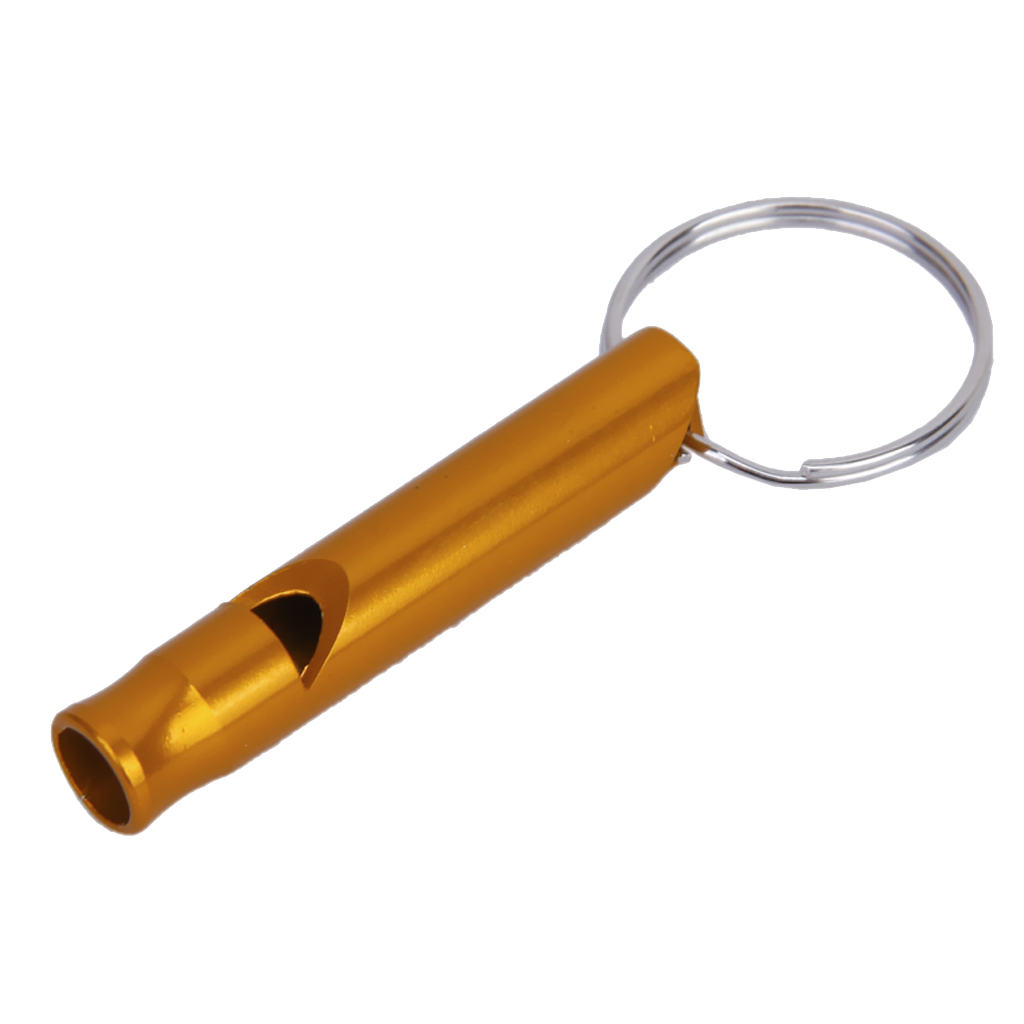 Golden Survival Whistle Emergency Whistle with Key Chain