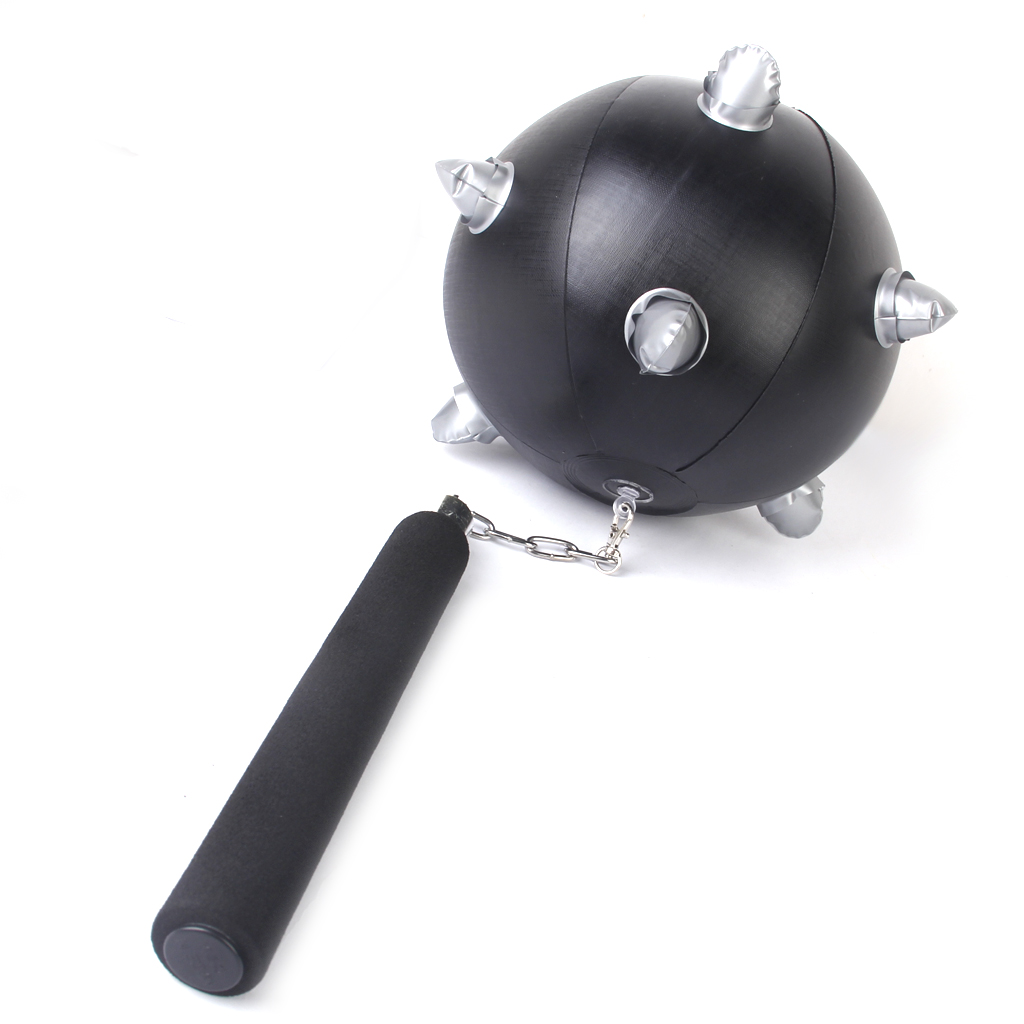 Inflatable Spike Ball Chain Hammer Meteor Hammer Kids Party Favor Blow Up