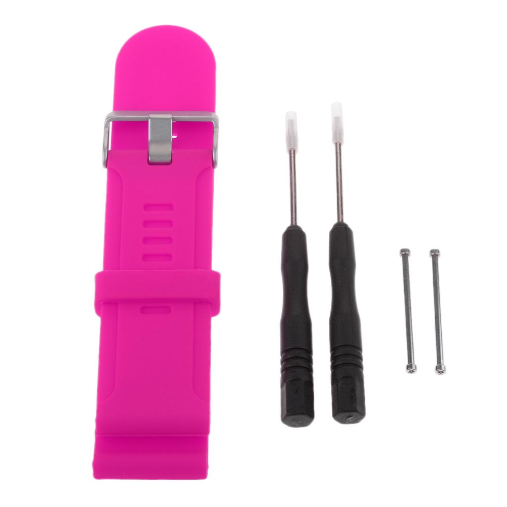 Silicone Gel Wrist Band Replacement Strap for Garmin Fenix Quatix Bracelet