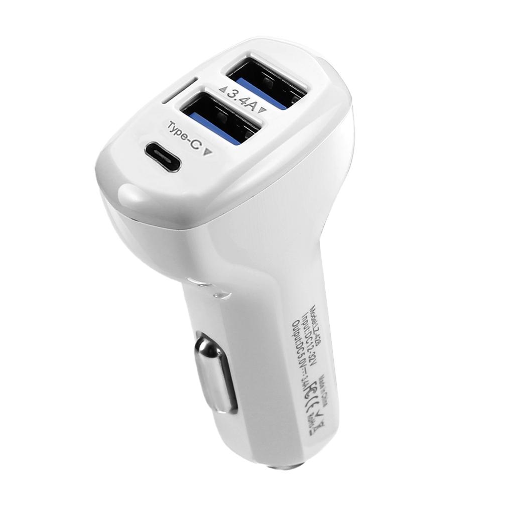 Car USB Quick Charger Charge 3.0 Type C USB Fast Charging Car Charger