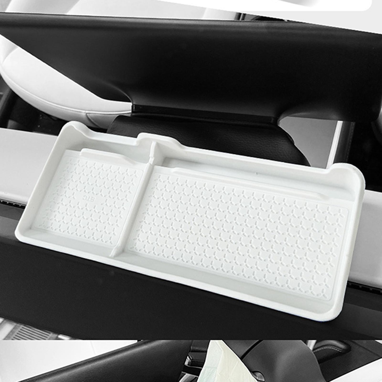 Car Dashboard Storage Box etc Interior Decoration Accessories for Tesla White