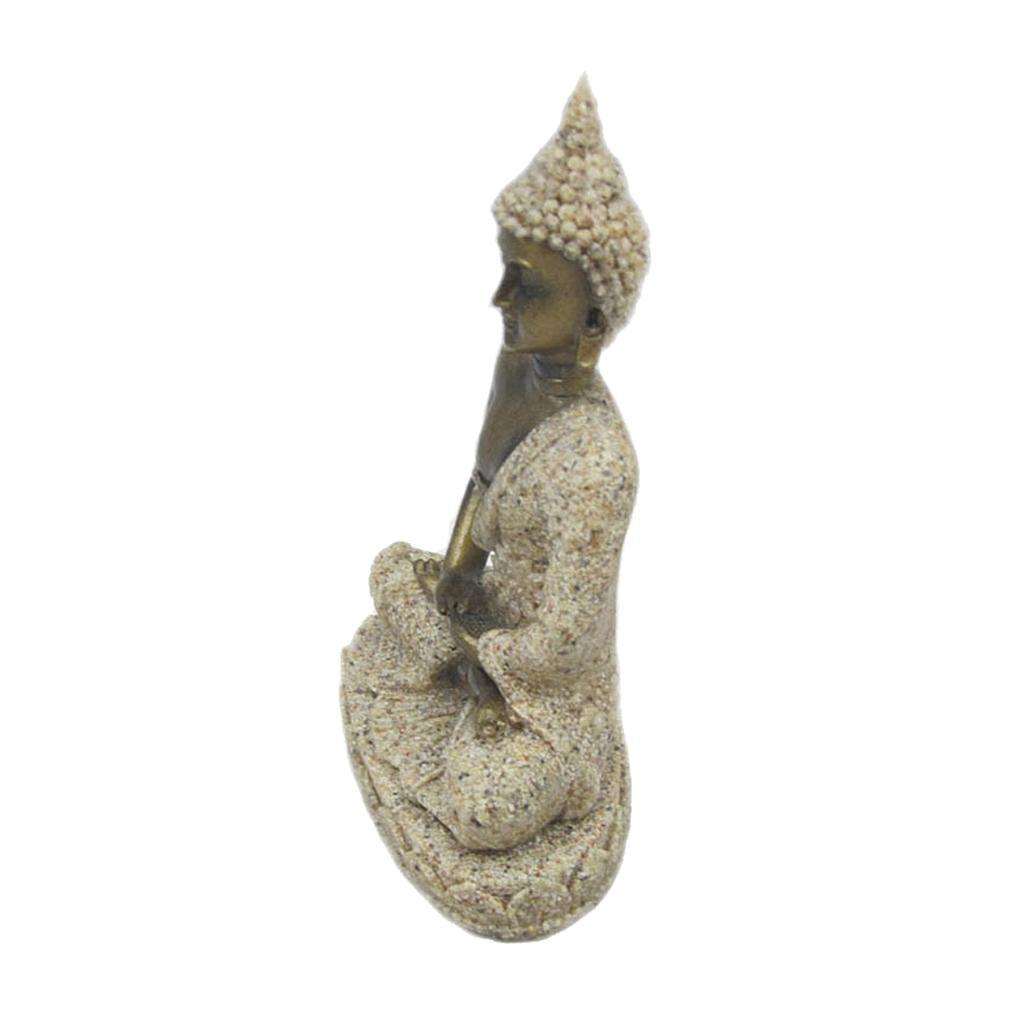 Sandstone Carved Worship Statue Sculpture Buddha Ganesh Figurine Pray Statue