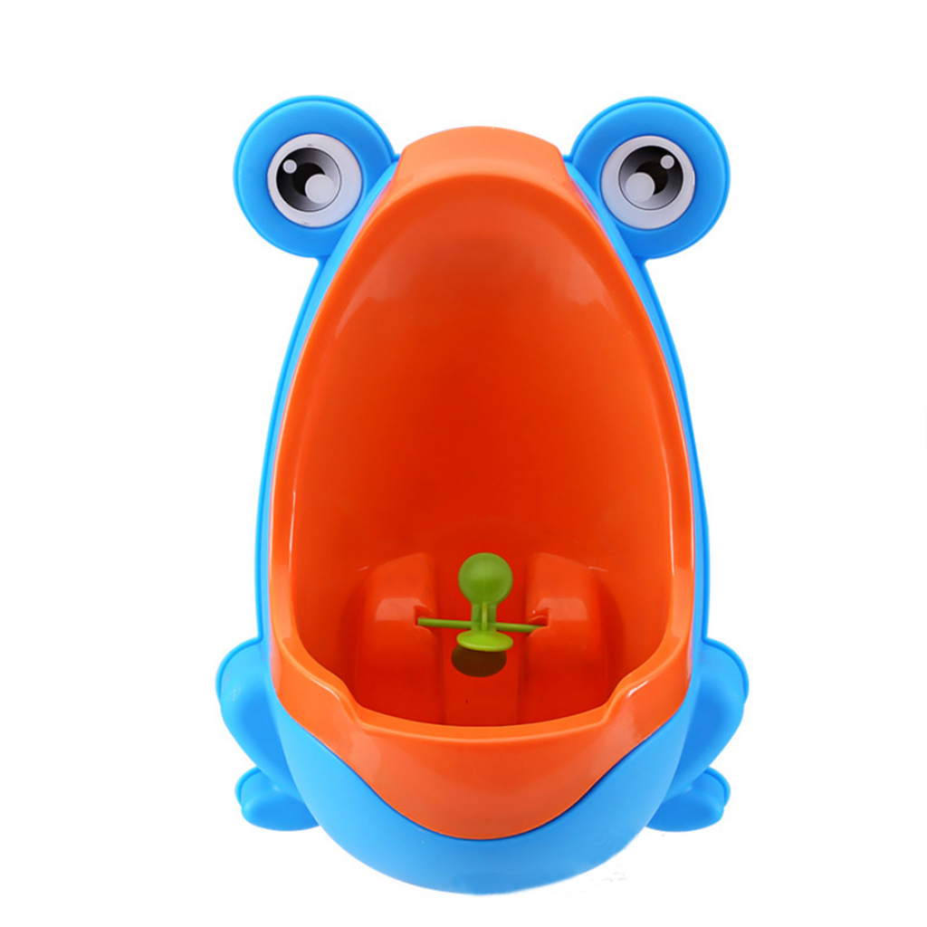Toddler Boy Portable Toilet Frog Potty Urinal Stand Up Pee Training-Blue