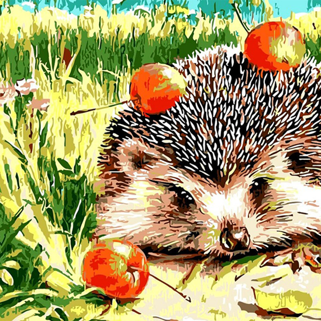 Diy Kunstdruck Wandbild sich die Farben füllen Malen nach