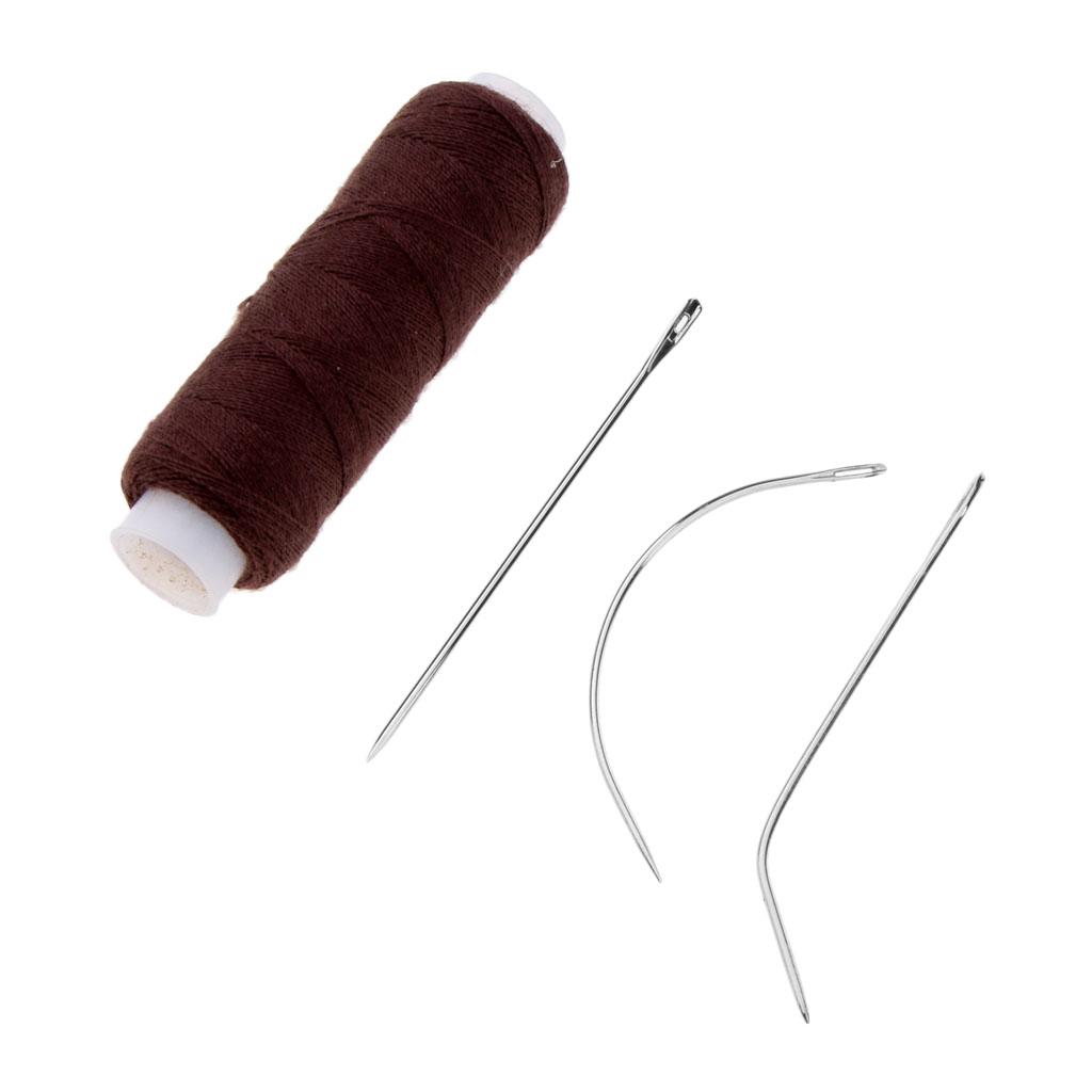 Cotton Hair Weft Thread Brown