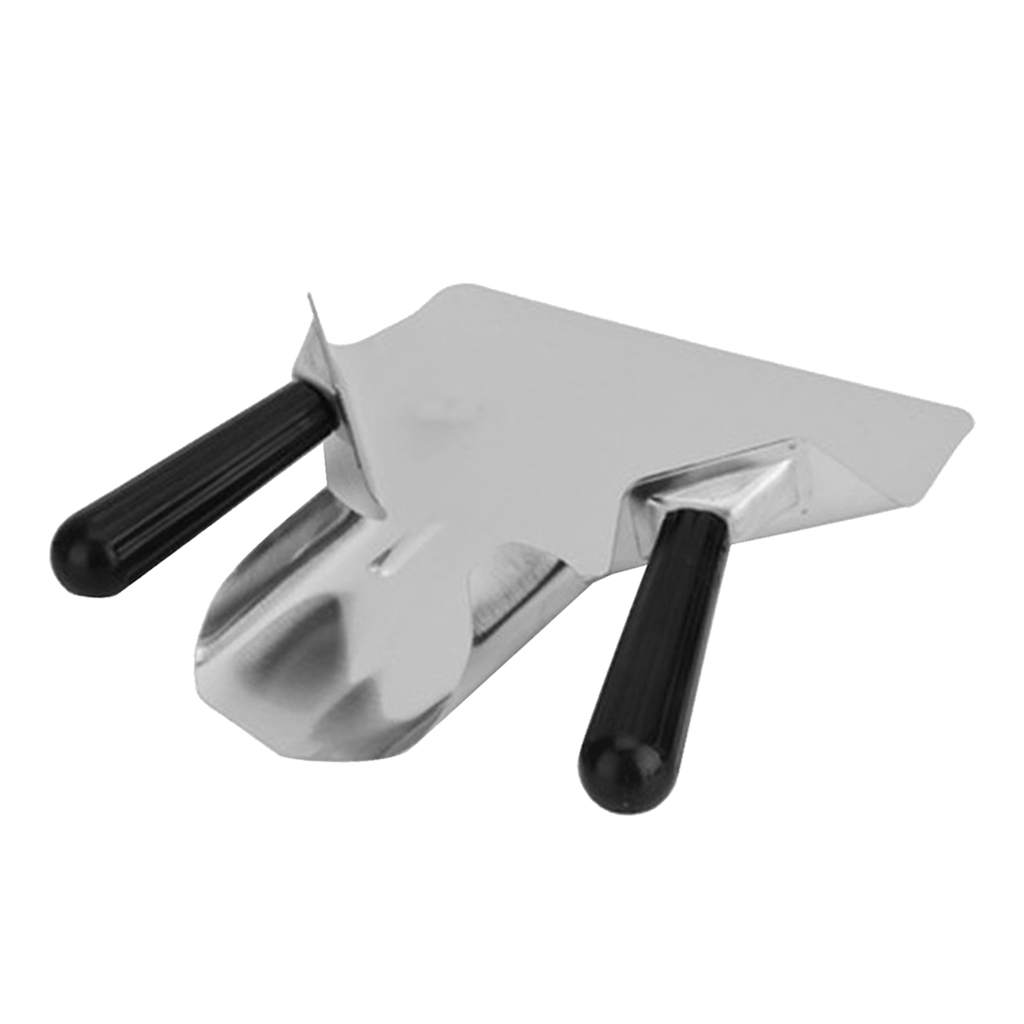 Stainless Steel Chip Scoop Commercial French Fries Bagger Shovel Dual Handle