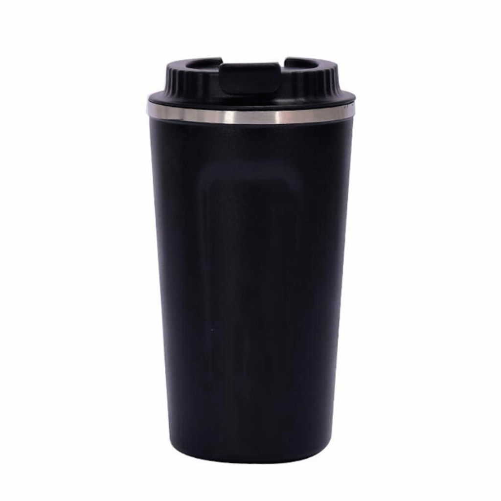 Vacuum Insulated Water Bottle FOR coffee Travel Coffee Mug  Black_380ml