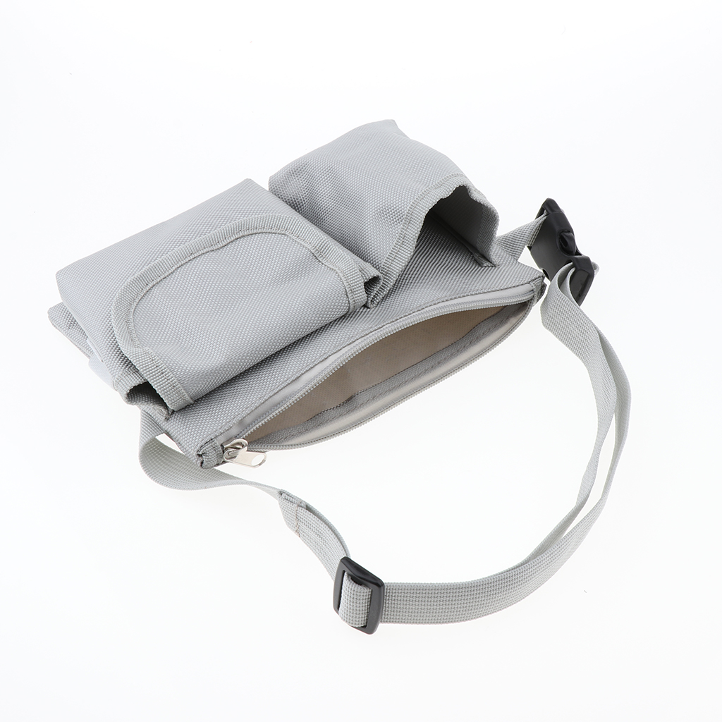 Heavy Duty Waist Belt bag Adjustable Tool Bag Waterproof Hip Bum Pouch Gray