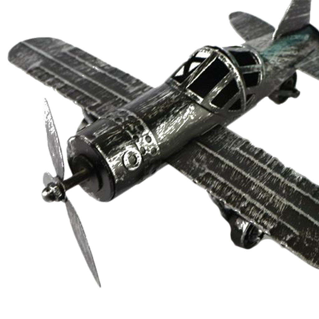 2pcs Dual Wing Fighter Model Military Diecast Aeroplane Models Yellow/Black