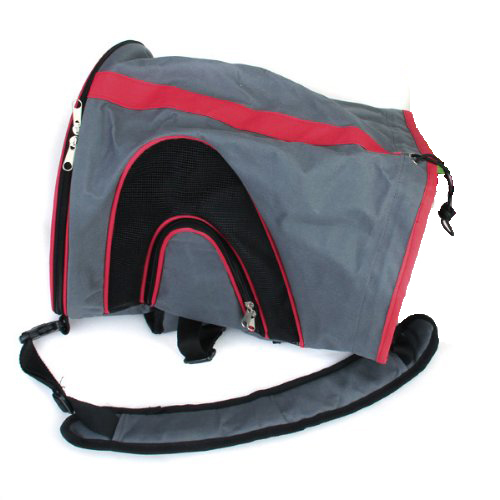 Pet Cat Dog Pocket Bag Front Carrier Tote - Grey
