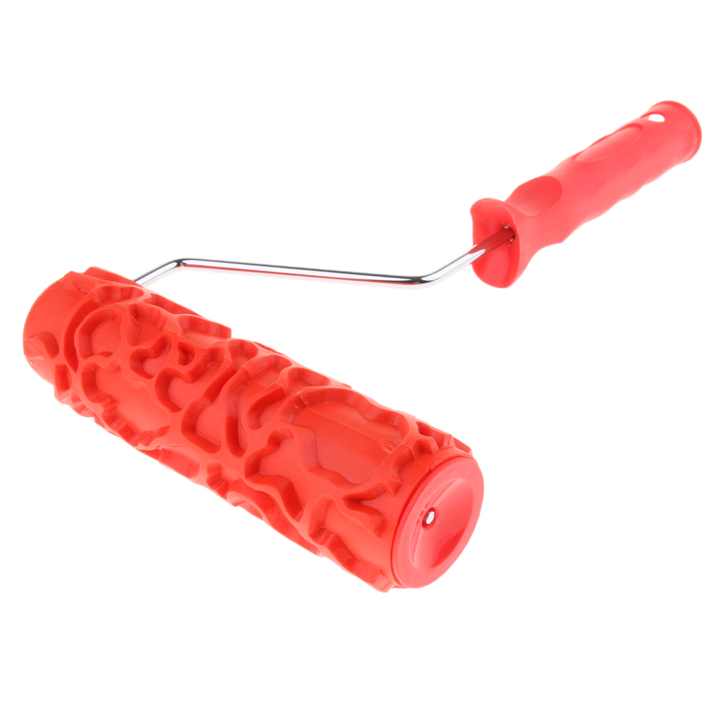 7" Embossing Paint Roller Wall Painting Brush Sleeve with Handle