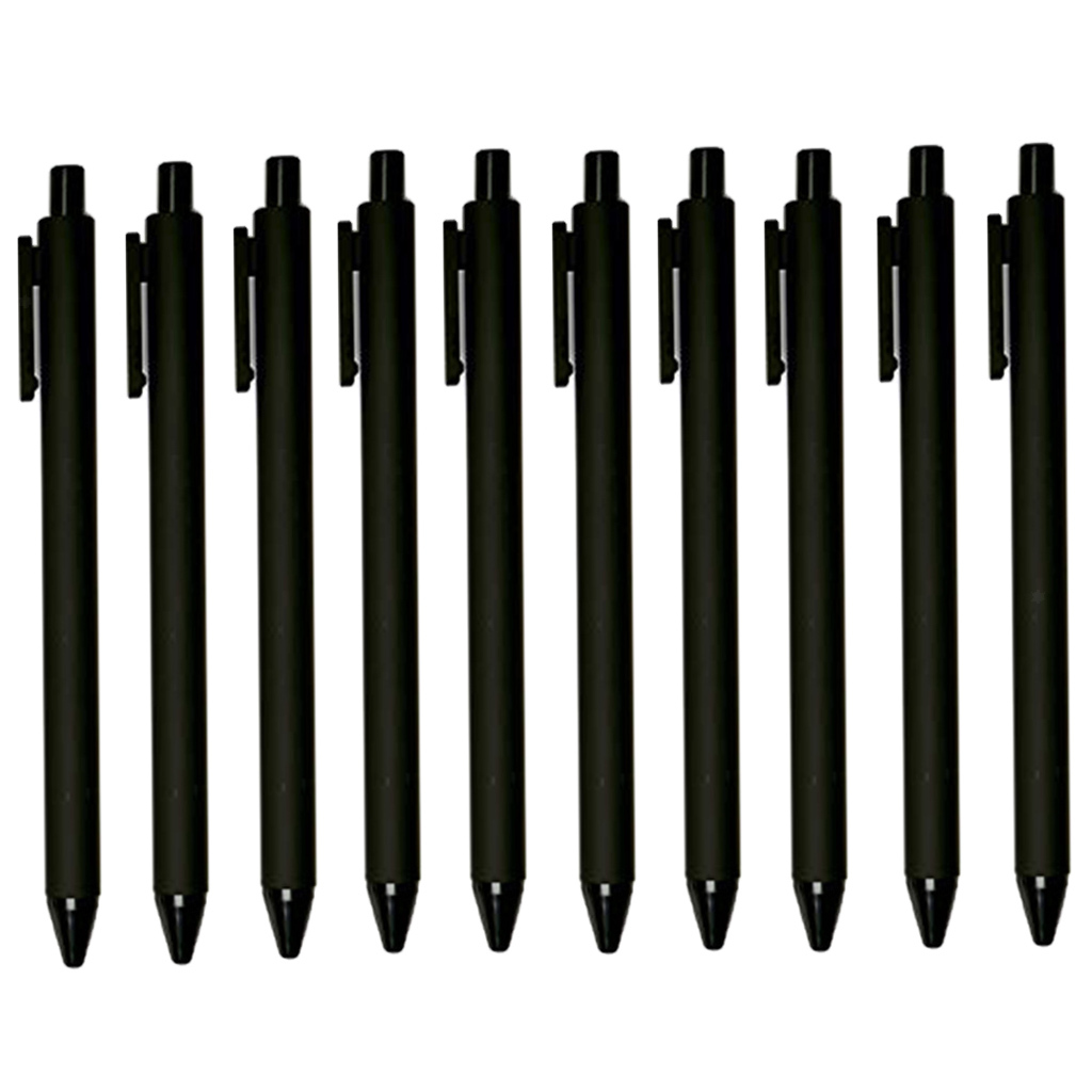 0,5 mm 10pcs Kaco Gel Stift Kugelschreiber schwarz Tinte nachfüllbar