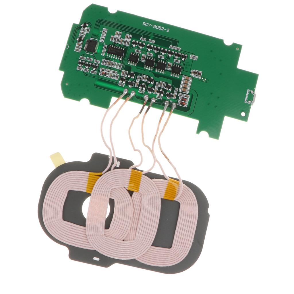 Wireless Charger PCBA Circuit Board With 3 Coil Wireless Charging Pad DIY
