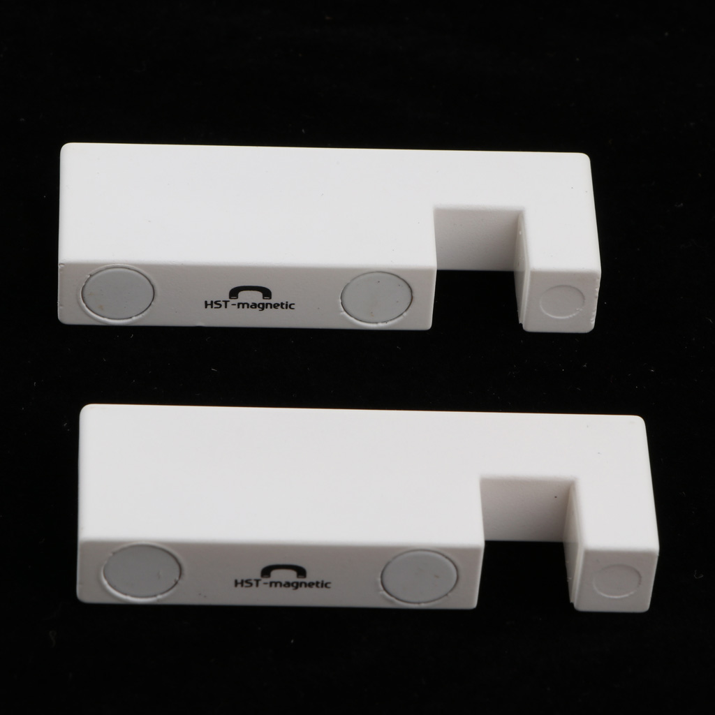 Portable Desktop Magnetic Folding Holder Bracket Stand for Phones White
