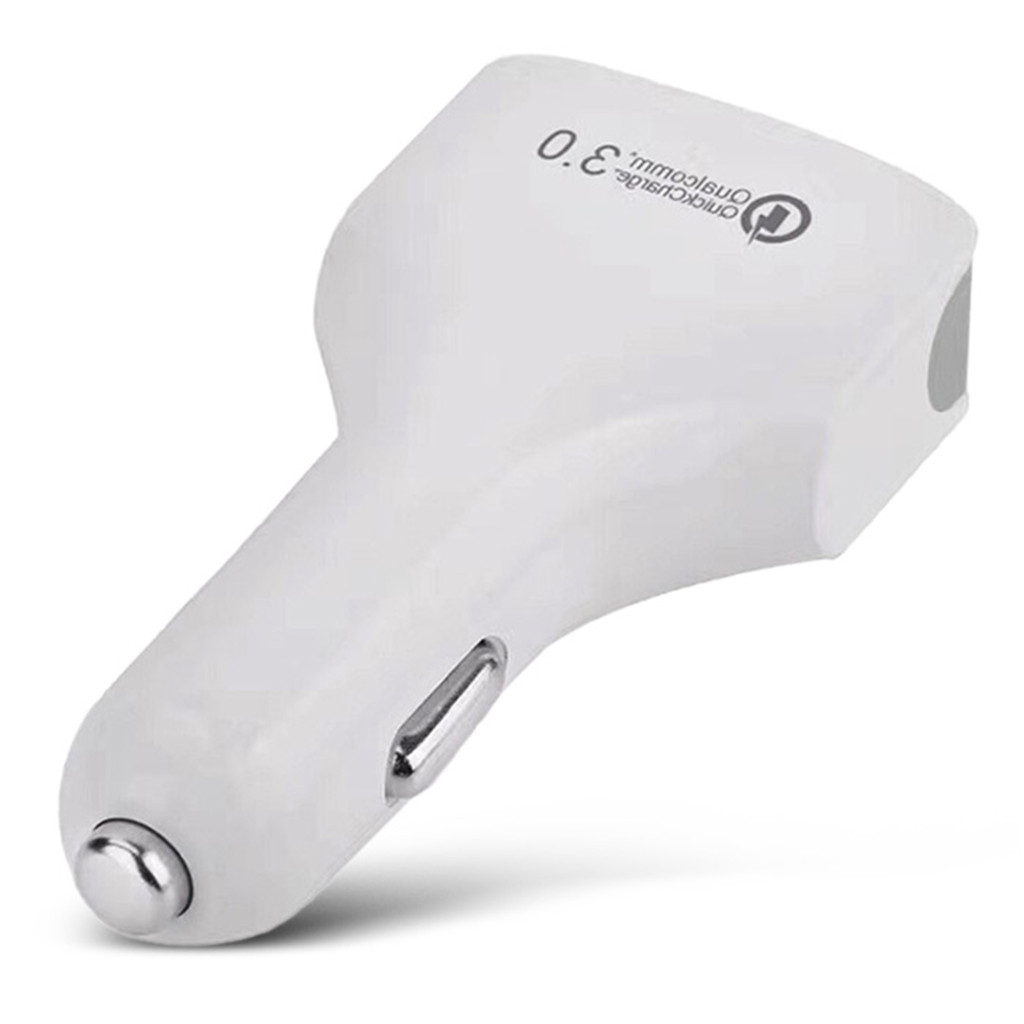 QC3.0 Quick Charge 4 Port USB Fast Car Charger Adapter For Smartphone 35W White
