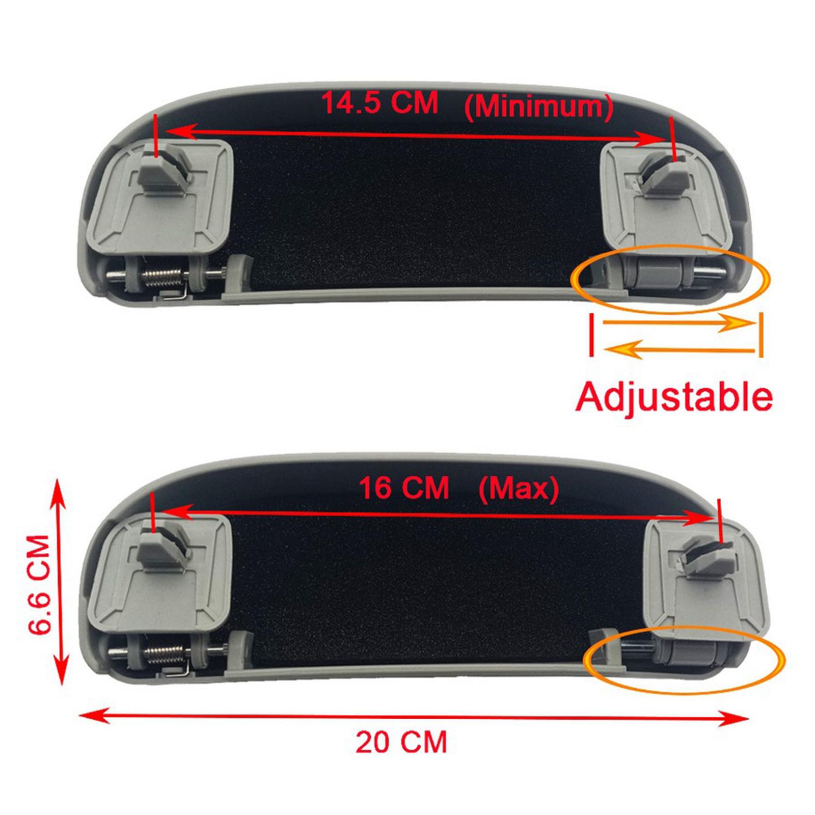 Auto Car Sunglasses Holder Spectacle Glasses Case Cage For Toyota Gray