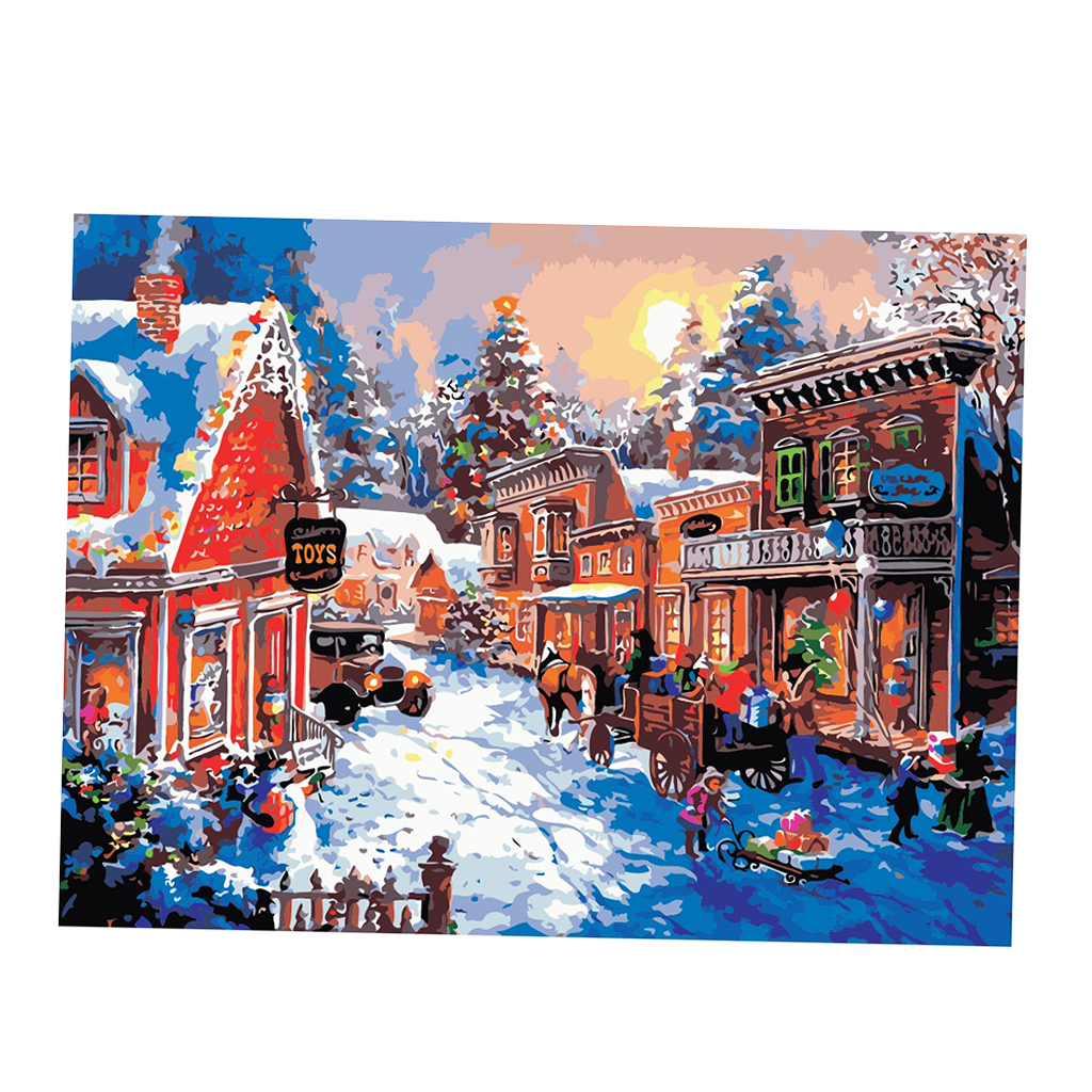 Diy Kunstdruck Wandbild sich die Farben füllen Malen nach