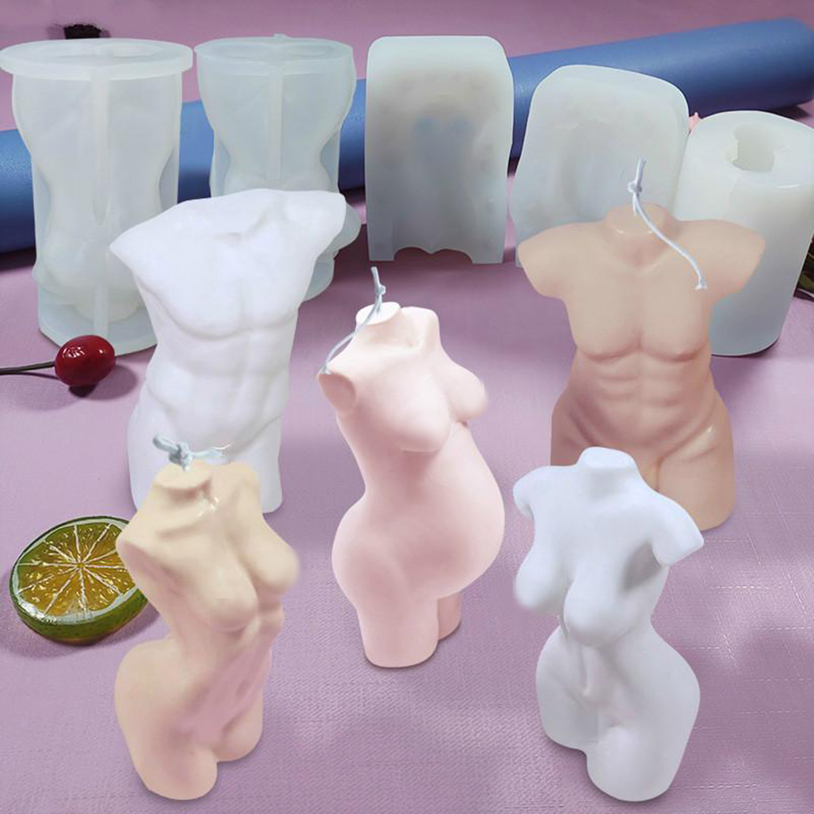 2 Pieces Silicone Cake Mold Fondant Baking DIY Soap Candle Making