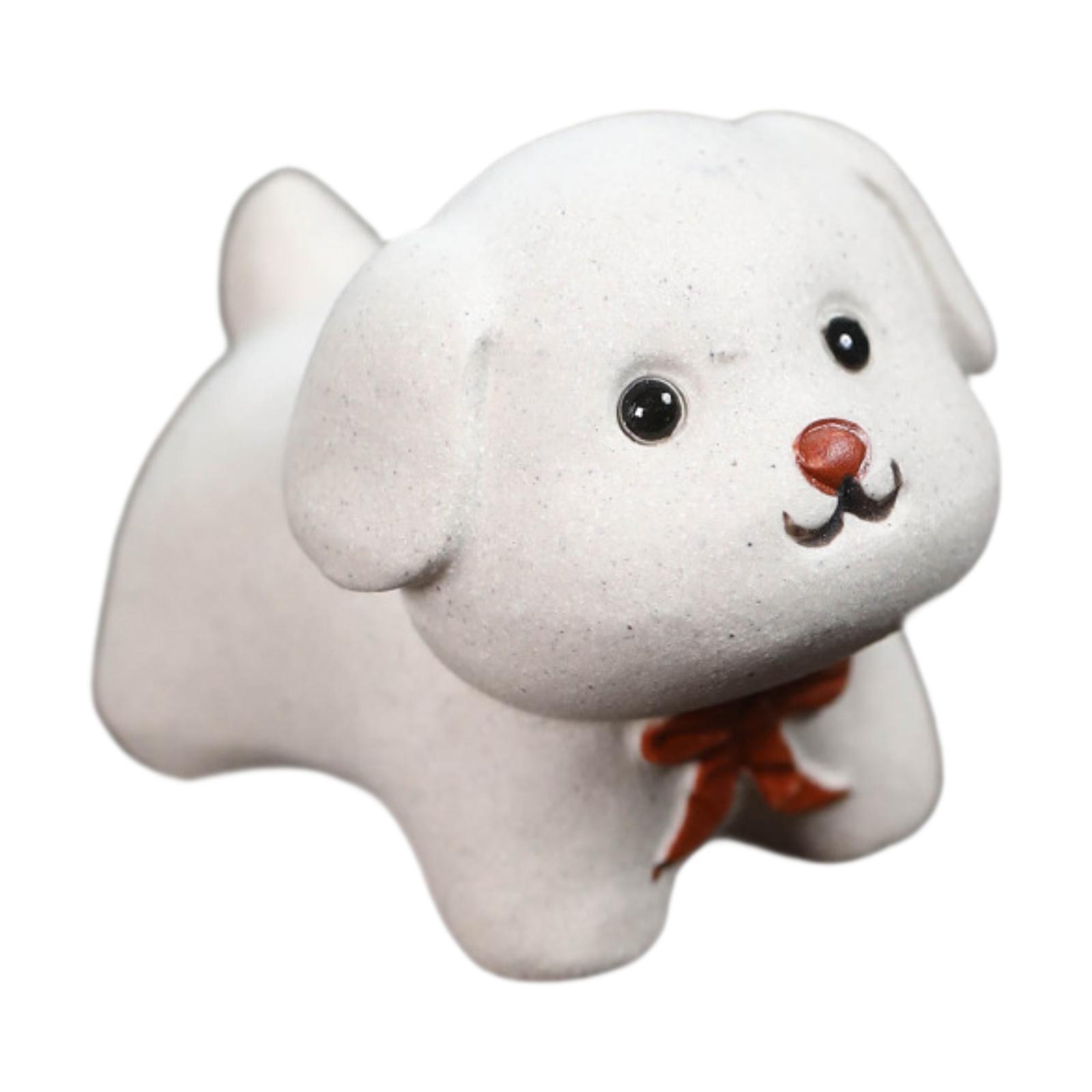 Clay Dog Sculpture Figurine