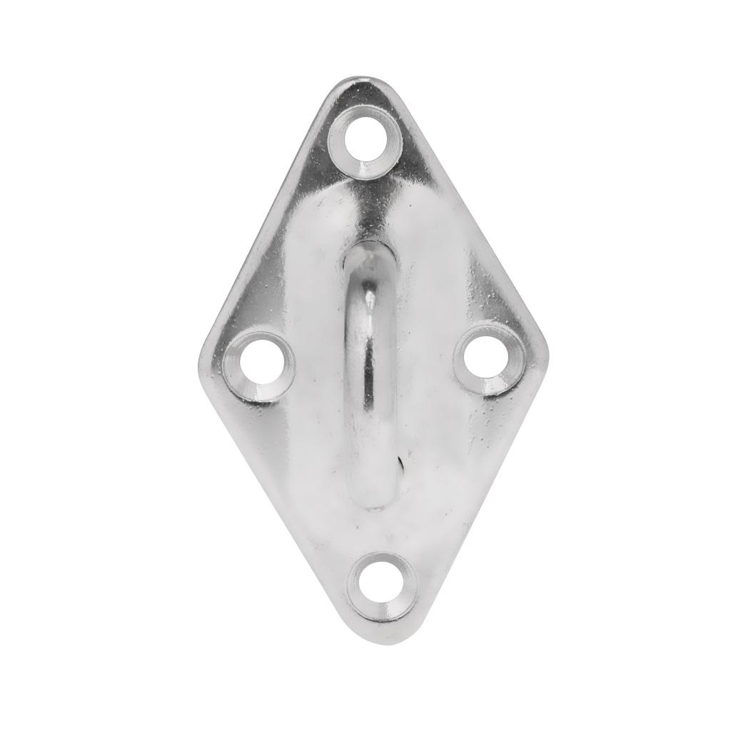 Stainless Steel Marine Boat Hardware Heavy Duty Diamond Pad Eye Plate 5mm