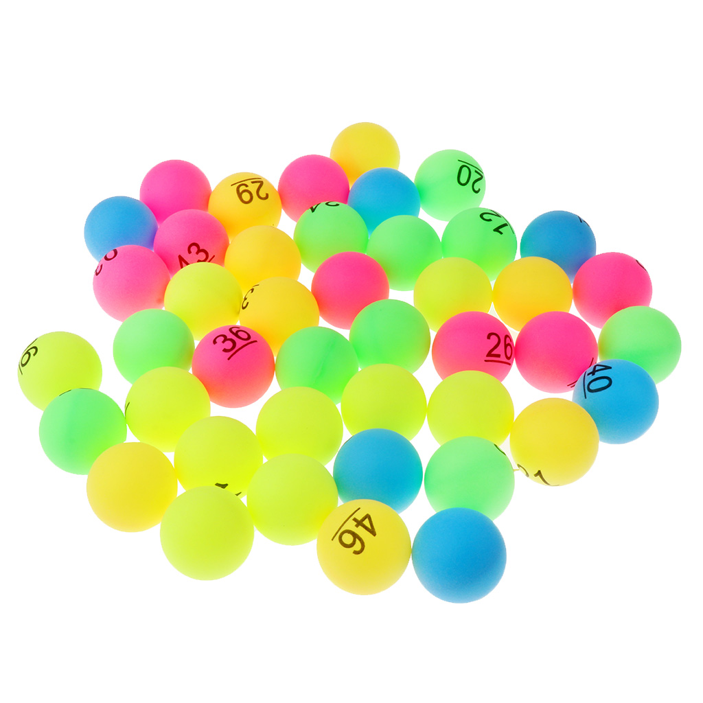 10Stk 40mm 6 Color Tischtennisbälle Pong Ball nahtlos hohe Härte R7F4 Neu 