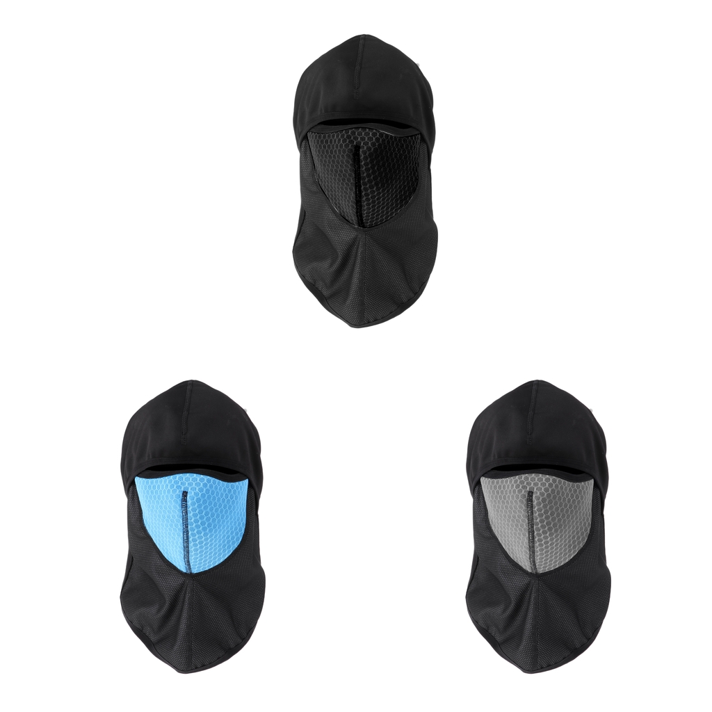 Outdoor Windproof Cycling Face Mask Filter Bicycle Neck Warmer Cover  Blue