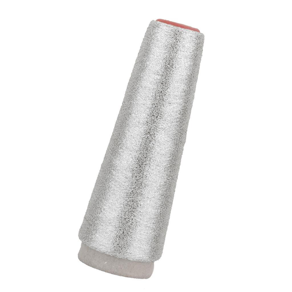 3xSpool of Silver Silk Metical Embroidery Thread for Sewing Craft 90D
