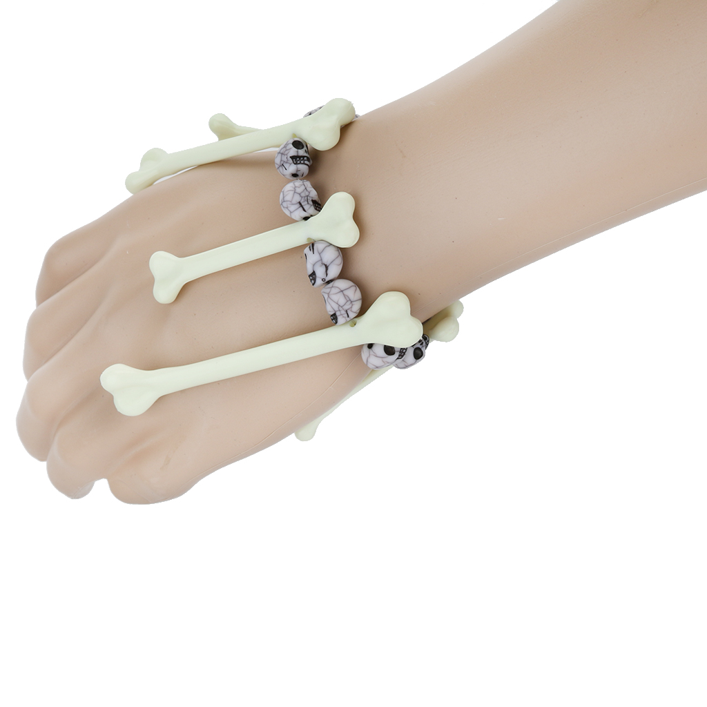 Native American Warrior Indian Bracelet Costume Accessory Plastic Bone Beads