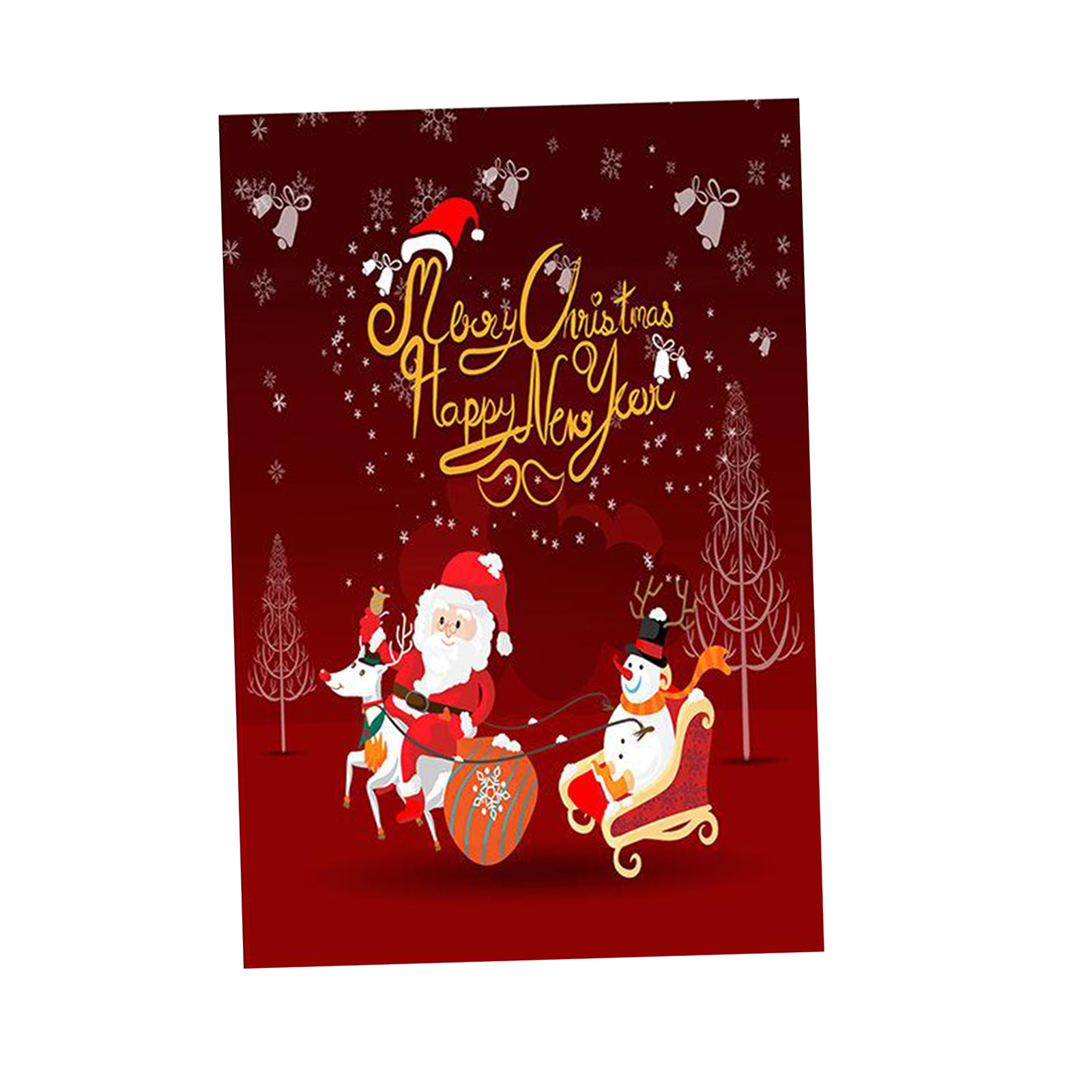 Outside Garden Yard Lawn Banner Flag Christmas Santa Flag Riding Santa