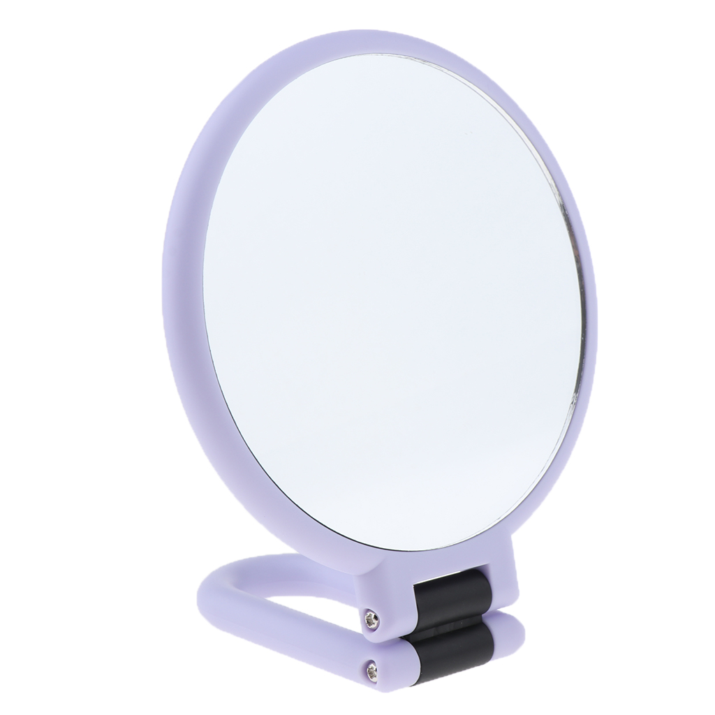 Mini Specchio Pieghevole Portatile In Metallo Con Lente D'ingrandimento 1X/2X – Colore Rame Rosso Antico, Perfetto Per Trucco E Viaggi