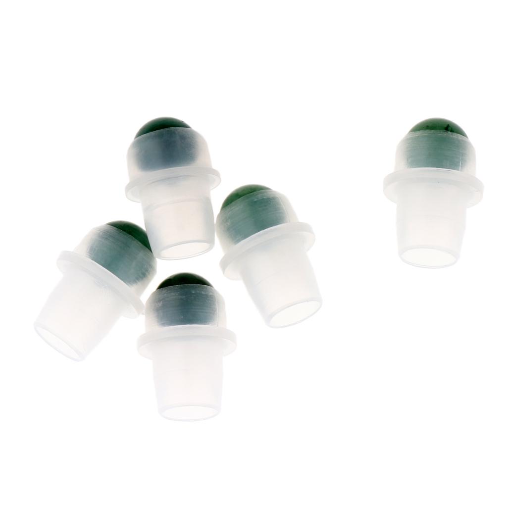 5Pcs Replacement Ball Roller Tops for Essential Oils Bottles  Green