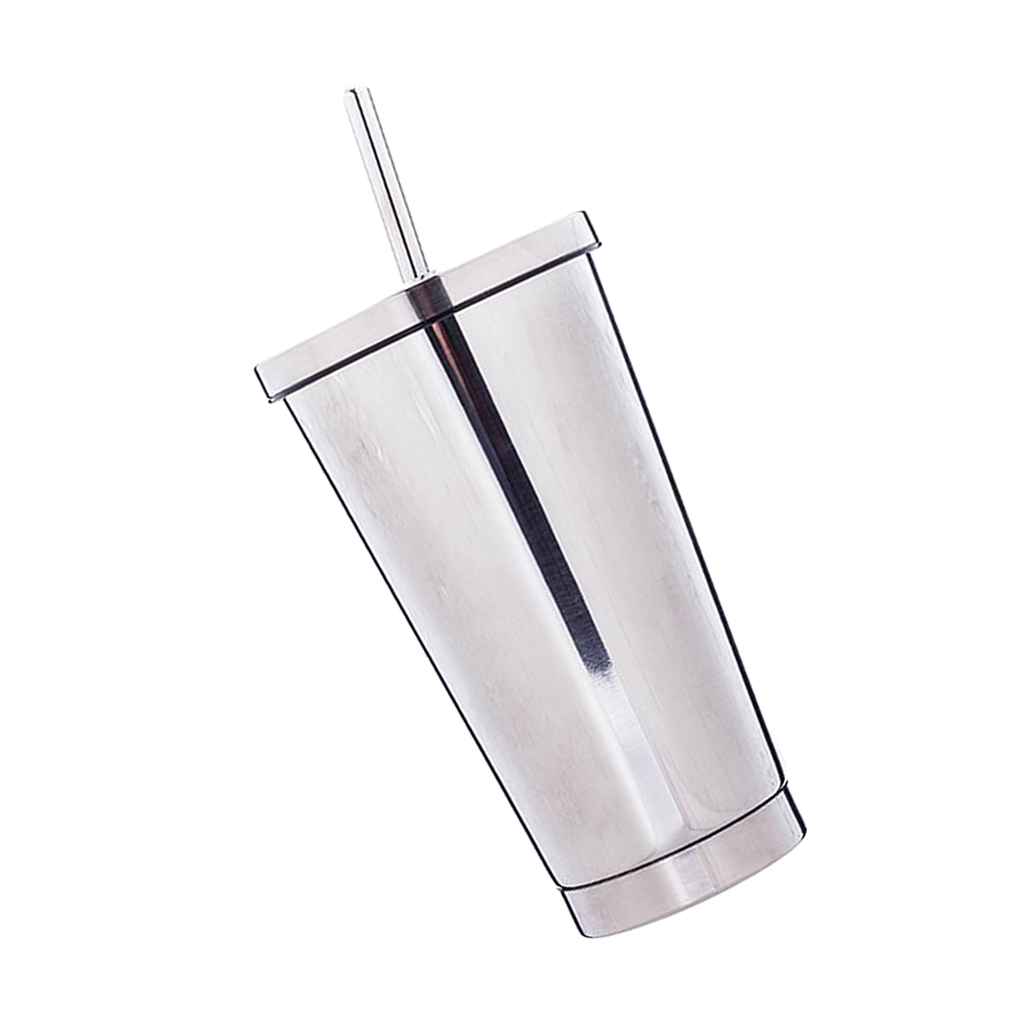 Stainless Steel Smoothie Tumbler with Straw - Juice & Iced Coffee