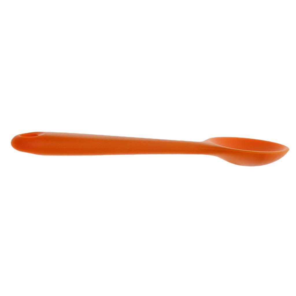 2xSilicone Ladle Soup Spoon Utensils Non-stick Cooking Kitchen Tools Orange