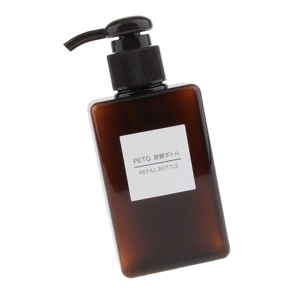 2Pcs Foaming Soap Dispenser Cosmetic Containers Bottle  Brown 150ml