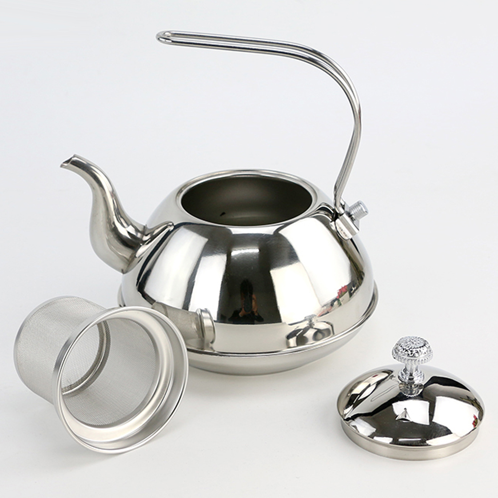 Stainless Steel Coffee Tea Kettle Teakettle Teapot Gooseneck 1.0L/1.5L